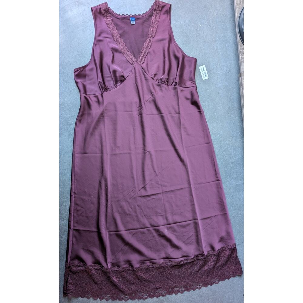 Satin Lace Midi Dress Size XXL NEW W TAGS Slinky Whimsygoth Fairygrunge Witchy